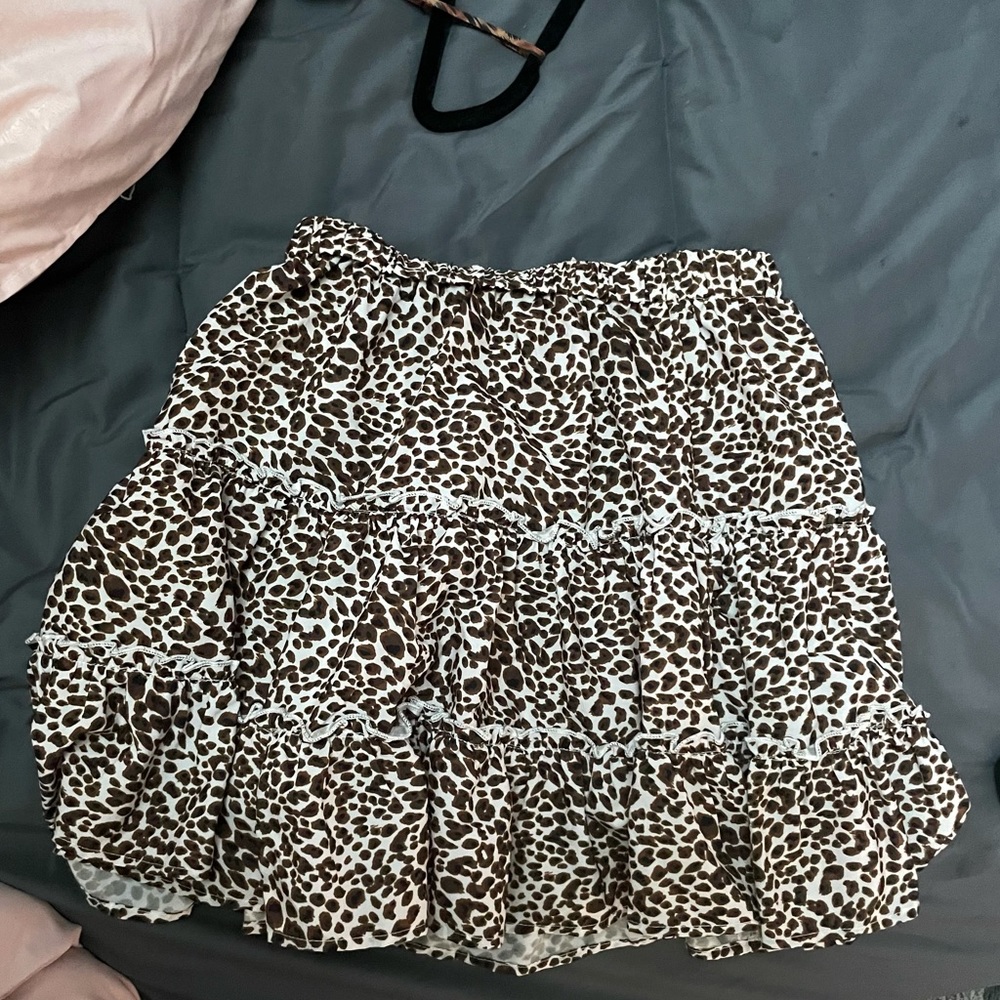 cheetah print skirt
